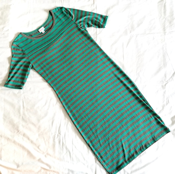 Lularoe Striped Julia Dress - Picture 1 of 7